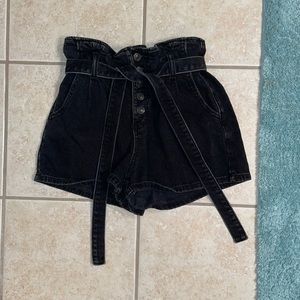 AE Paperbag style Jean shorts